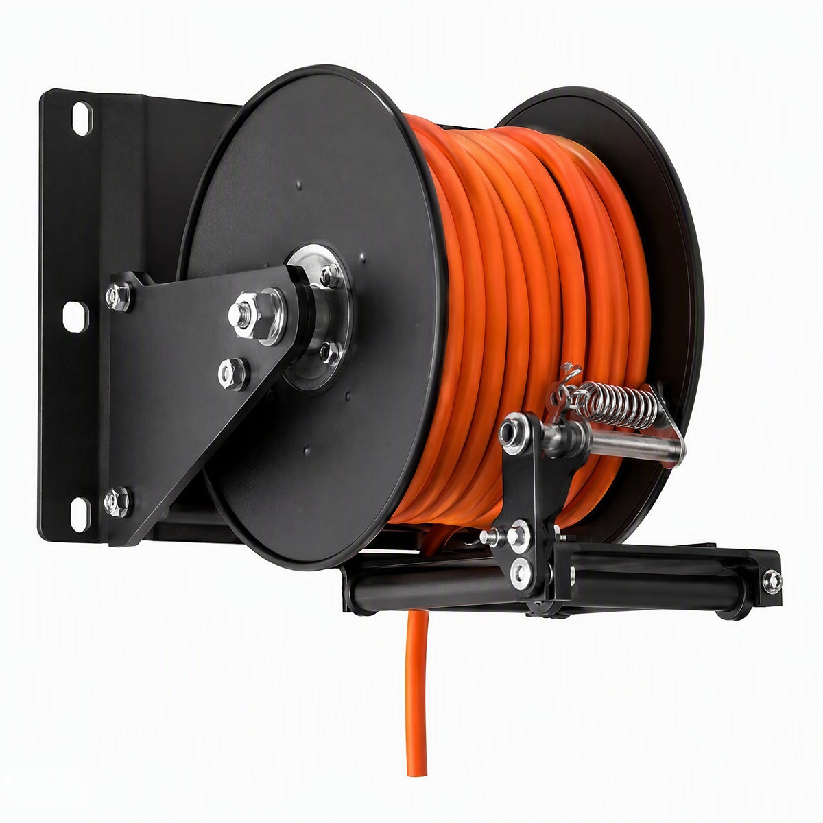 Industrial Cable Reel Holder 12" with Wall Bracket