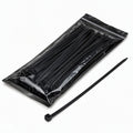 Nylon Cable Ties 8" Black Heavy-Duty 100-Pack