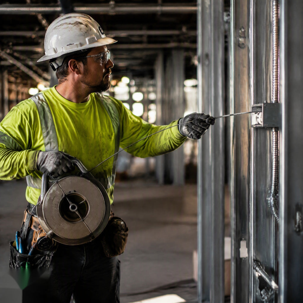 Steel Cable Pulling Fish Tape 50ft with Leader