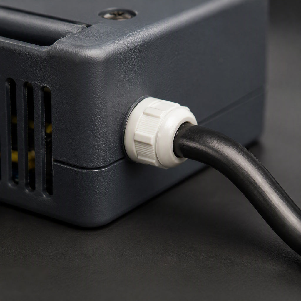 Strain Relief Bushing 3/8" Nylon 10-Pack