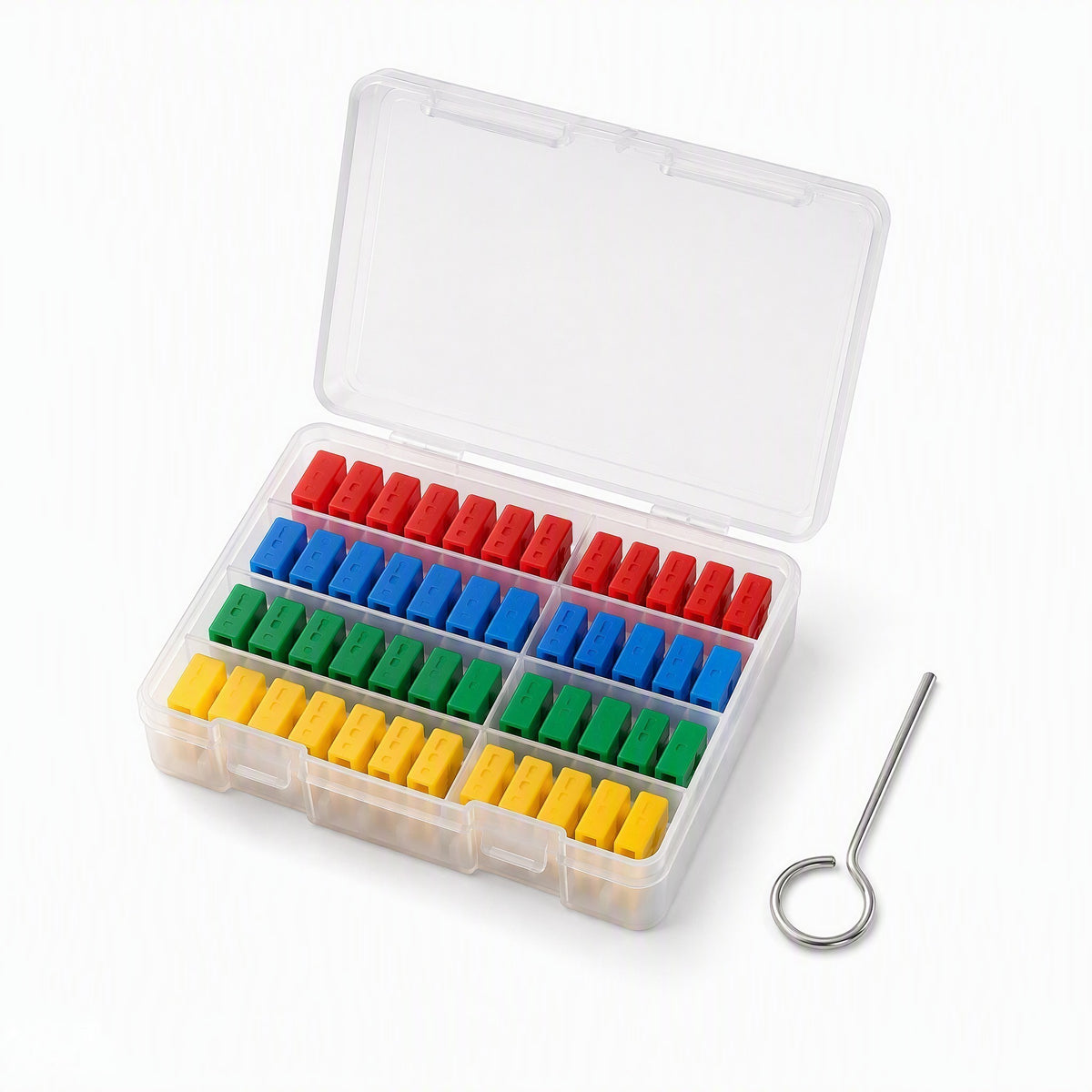 USB-A Port Blocker Dust Plugs with Key 50-Pack