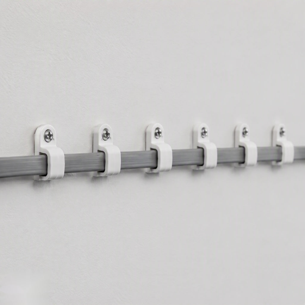 Wall-Mount Cable Clips with Screw Hole 50-Pack